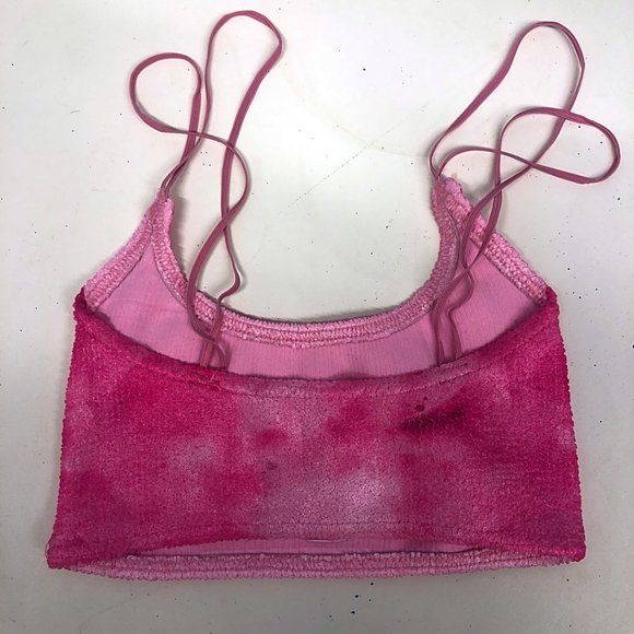 ASOS Swim Ultra High Cut Bikini, Hot Pink Tie Dye, One Size - Picture 6 of 6